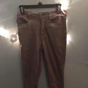 Grey high rise pants